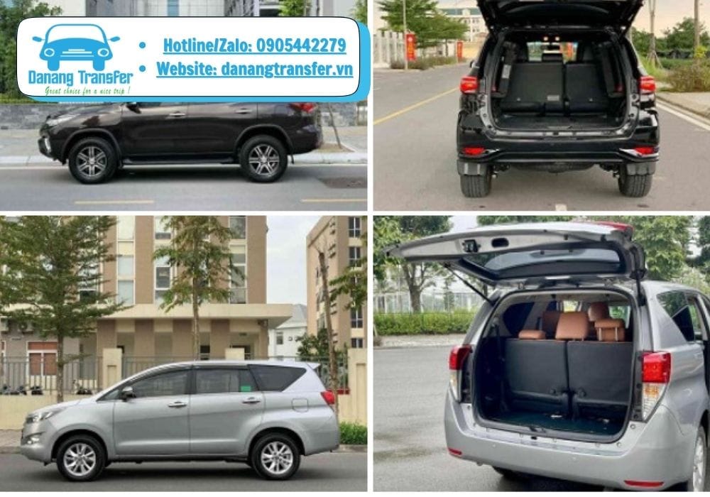 CÔNG TY TNHH DỊCH VỤ VẬN CHUYỂN VÀ DU LỊCH DANANG TRANSFER hiện đang cung cấp đa dạng các dòng xe 7 chỗ chất lượng cao, đời mới