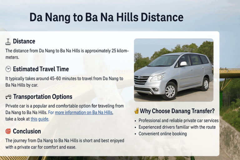 Danang to Ba Na Hills Distance – Complete Travel Guide 2026