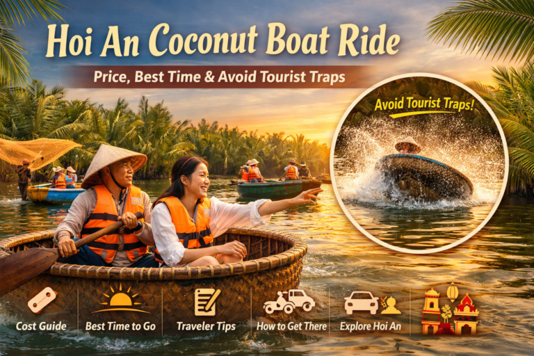Hoi An Coconut Boat Ride – Price, Best Time & How to Avoid Tourist Traps (2026 Local Guide)