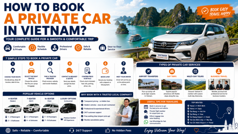 How to Book a Private Car in Vietnam? – Complete Guide for Foreign Travelers
