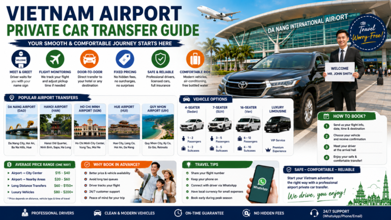 Vietnam Airport Private Car Transfer Guide – Everything Travelers Need to Know
