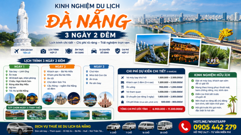 Kinh Nghiệm Du Lịch Đà Nẵng 3 Ngày 2 Đêm: Lịch Trình Chi Tiết, Chi Phí Và Mẹo Tiết Kiệm