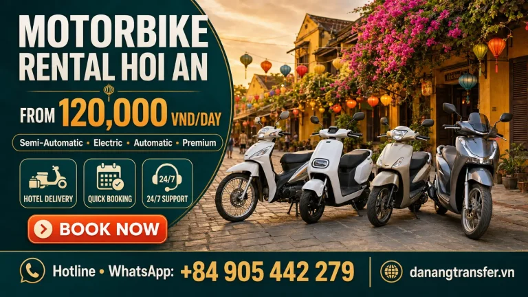 Hoi An Motorbike Rental Delivery – Fast Hotel Service 24/7